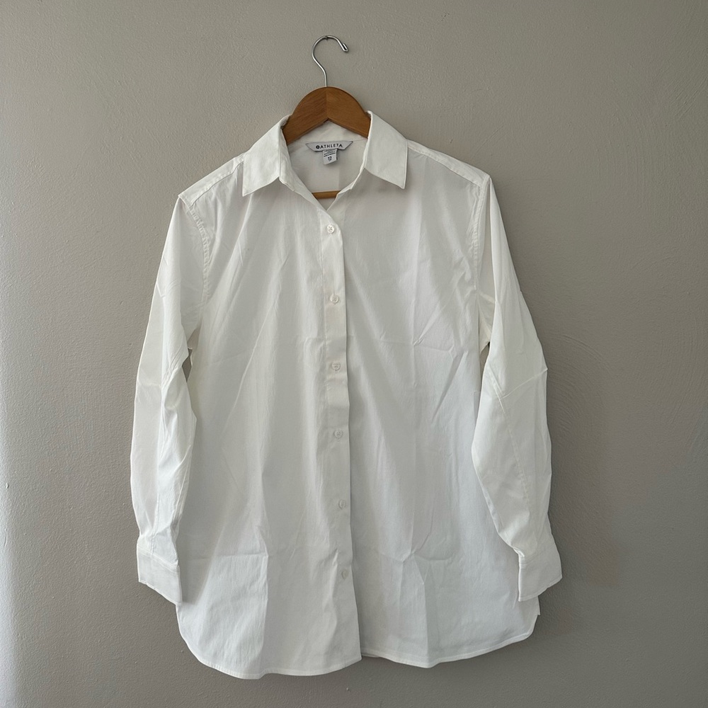 Athleta Oversized Poplin Shirt